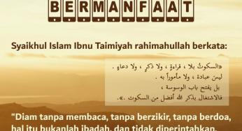 DIAM YANG TIDAK BERMANFAAT