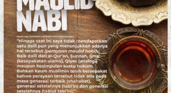 PERAYAAN MAULID NABI ITU AMALAN BIDAH