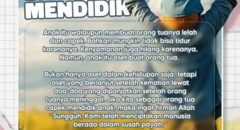 SAAT LELAH MENDIDIK ANAK