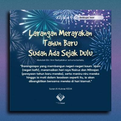 LARANGAN MERAYAKAN TAHUN BARU SUDAH ADA SEJAK