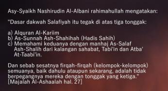 TIGA TONGGAK DASAR DAKWAH SALAFIYAH