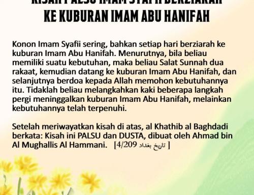 KISAH PALSU IMAM SYAFII BERZIARAH KE KUBURAN IMAM ABU HANIFAH