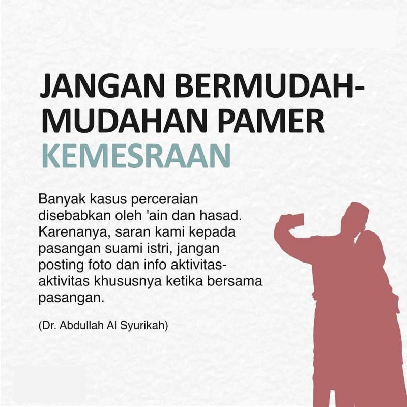 JANGAN PAMER KEMESRAAN DI MEDSOS!