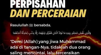 SEBAB UTAMA TERJADINYA PERPISAHAN DAN PERCERAIAN