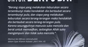 KIAT-KIAT UNTUK BERTOBAT