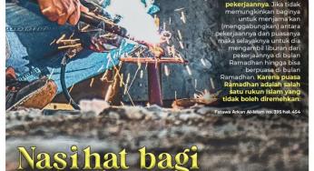 NASIHAT BAGI PEKERJA BERAT PADA BULAN RAMADAN