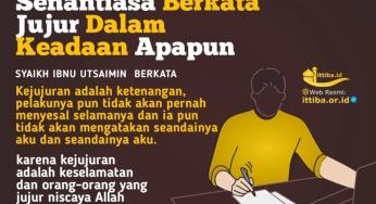 KEJUJURAN ADALAH SUMBER KESELAMATAN