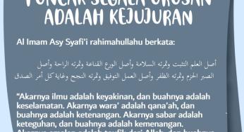 PUNCAK SEGALA URUSAN ADALAH KEJUJURAN