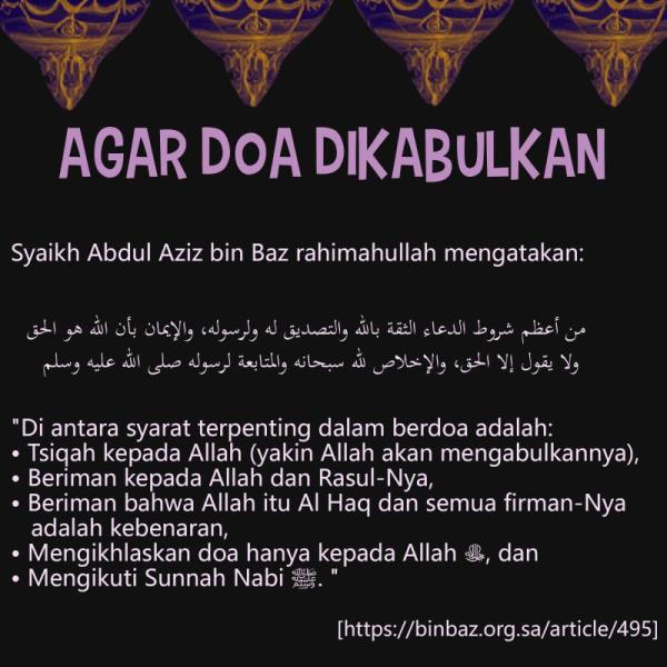 AGAR DOA DIKABULKAN