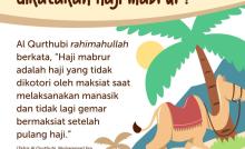 APA KRITERIA SEORANG DIKATAKAN HAJI MABRUR?