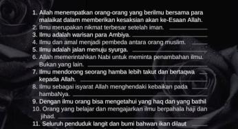 DARI MANA ENGKAU MENGAMBIL ILMU?