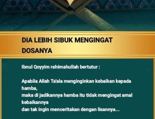 DIA LEBIH SIBUK MENGINGAT DOSANYA