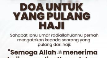 DOA UNTUK YANG PULANG HAJI