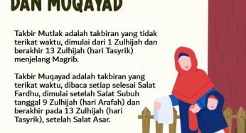 KAPAN DIMULAINYA TAKBIR MUTLAK DAN MUQAYAD DI SEPULUH HARI AWAL ZULHIJAH?
