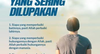 TIGA WASIAT PENTING SALAFUS SALEH
