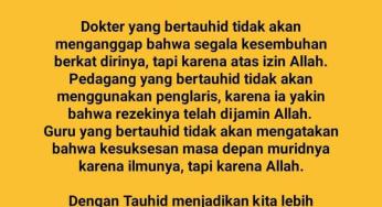 PENTINGNYA TAUHID DALAM SETIAP PROFESI